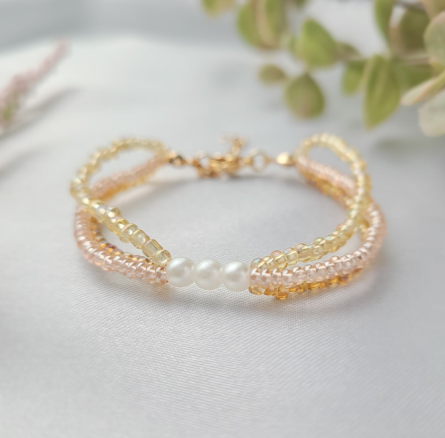 Beaded Pearl Bracelet